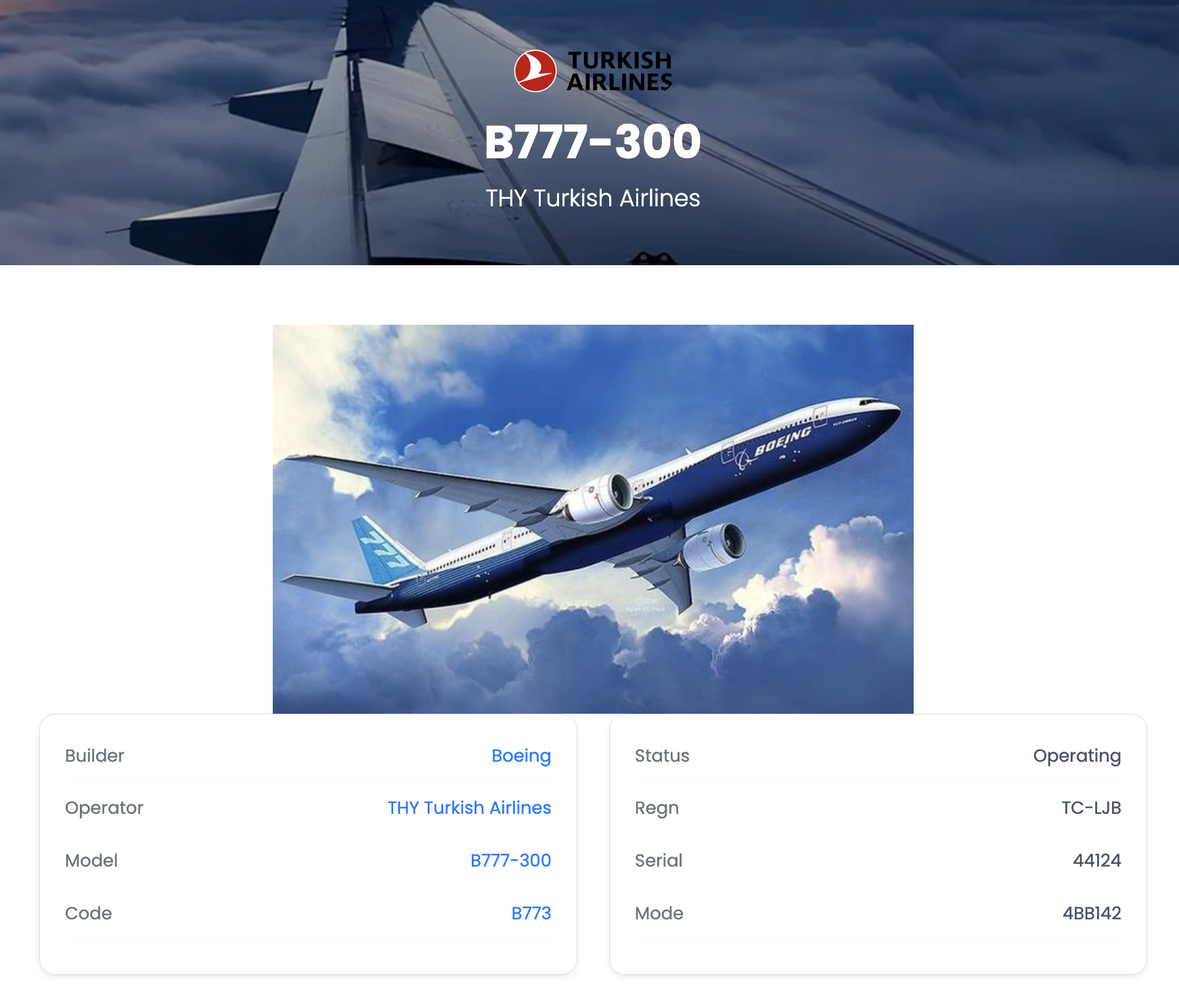 Fleets: THY Turkish Airlines B777-300