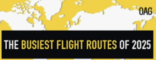 Busiest flight routes 2025