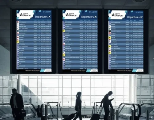 Automated airport announcements
